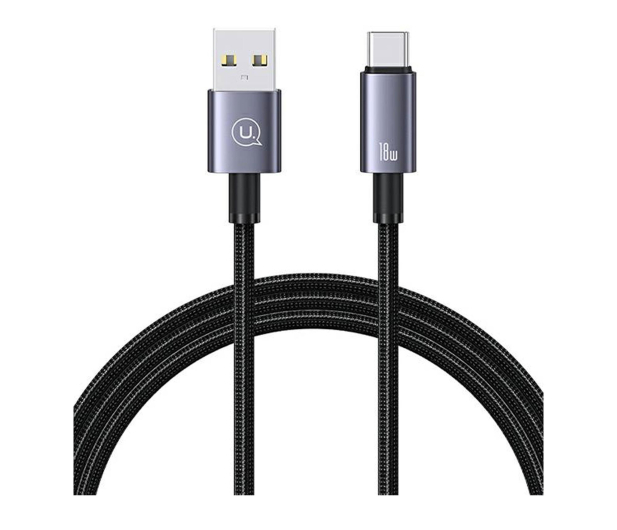 USAMS Kabel USB na USB-C 3A 1,2m Fast Charging stalowy - 1569068 - zdjęcie 2